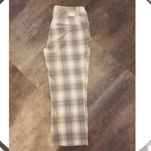 Express Plaid Dress Capris